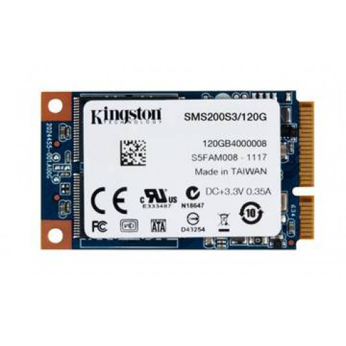 Твердотельный диск 120GB Kingston SSDNow mS200, mSATA III, MLC [R/W - 550/520 MB/s]